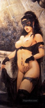 Prohibited and Sexy Painting - dome masturbation woman sexy nude